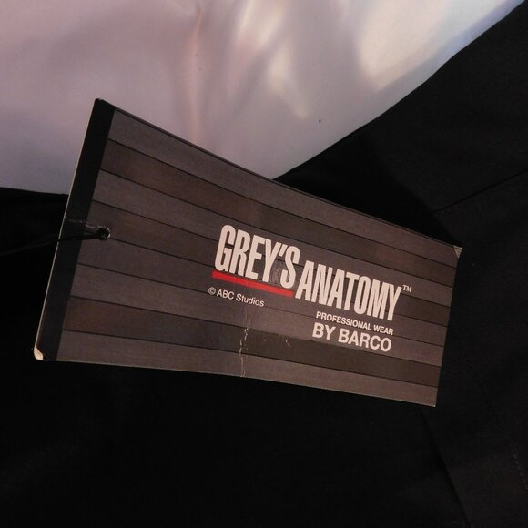 Grey's Anatomy by Barco Scrub Top Women's V-Neck Black Size Large NEW - Picture 4 of 6